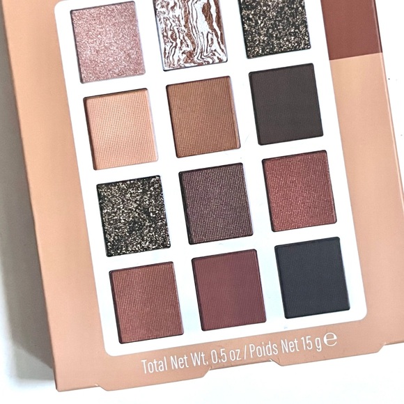 🏷️ POP Beauty set of 12 neutral metallic glitter eye shadow set palette - Picture 8 of 16